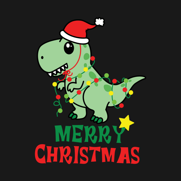 Dinosaur Christmas by MKSTUD1O