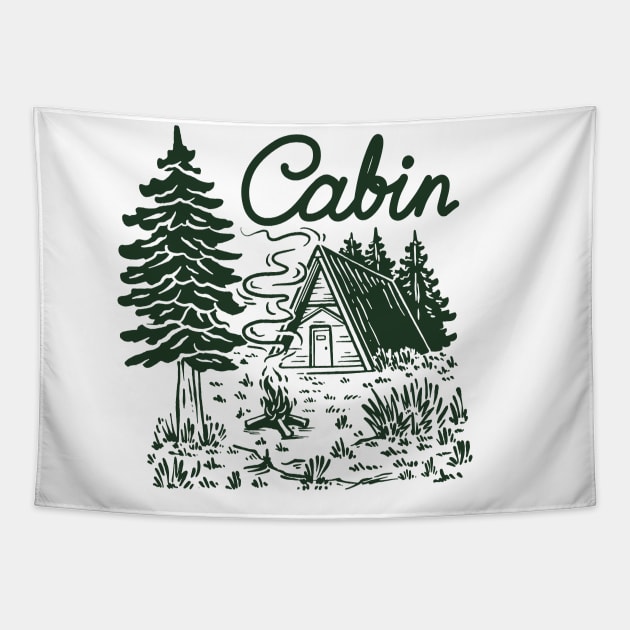 Cabin Life Tapestry by Wild for Beer