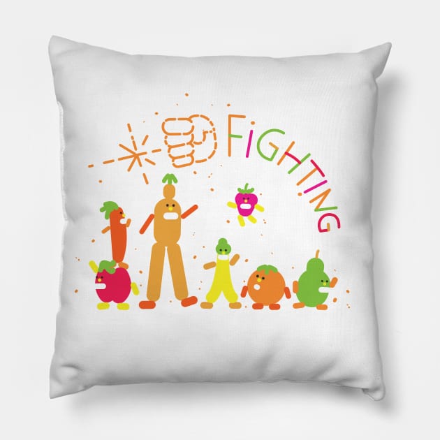 Fighting! Pillow by Samefamilia