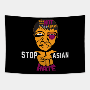 Stop Asian Hate v2 Tapestry