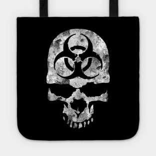 Distressed Biohazard Skull Tote