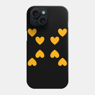 8 Golden Hearts Phone Case