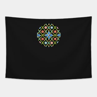 Millefiori Heraldic Lattice Tapestry