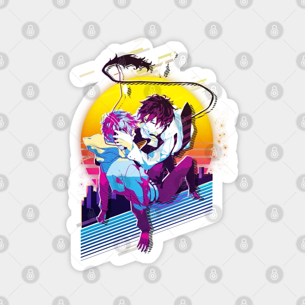 Shima Renzō and Rin Okumura Magnet by 80sRetro