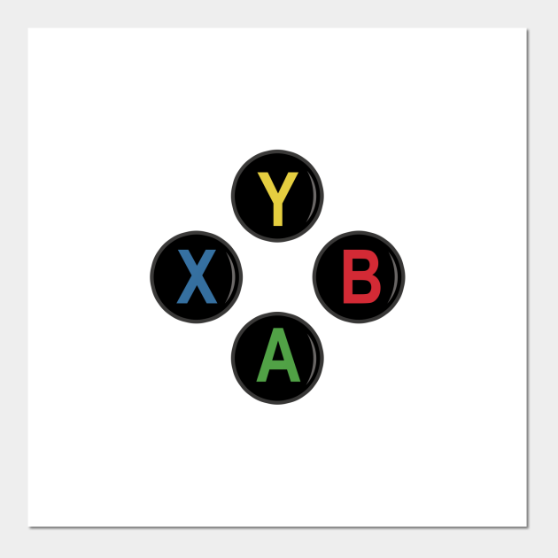 ontrouw Kalmte Hardheid XBox Controller Buttons - Video Game - Posters and Art Prints | TeePublic