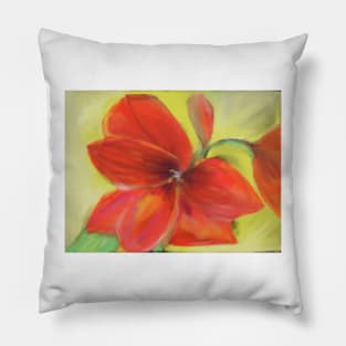 Blooming Amaryllis Pillow