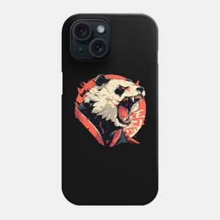 angry panda Phone Case