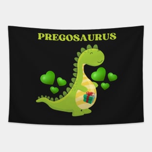 Pregosaurus - Preggosaurus cute pregnancy dinosaur mamasaurus for a mom to be Tapestry