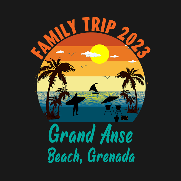 Family trip 2023 Grand Anse Beach, Grenada by Barefaced 