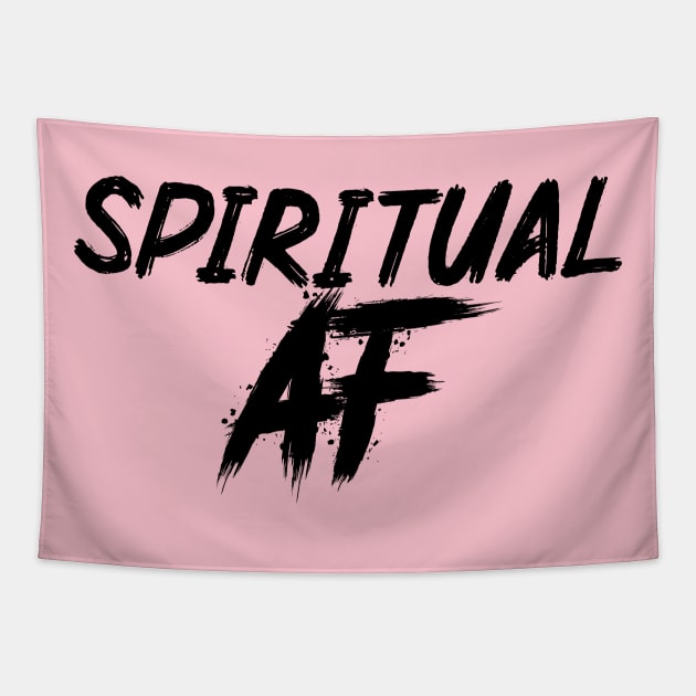 Spiritual AF - Black Tapestry by Everyday Magic