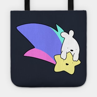 Rainbow Shooting Star Harp Seal Tote