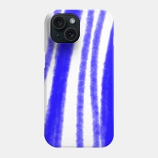 blue watercolor abstract texture pattern Phone Case