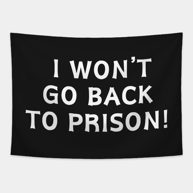 I Won't go Back To Prison Tapestry by manandi1