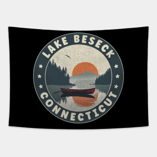 Lake Beseck Connecticut Sunset Tapestry