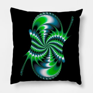 Fractal spiral pattern Pillow