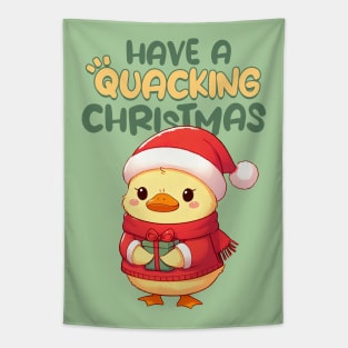 Have a Quacking Christmas Duck Tapestry