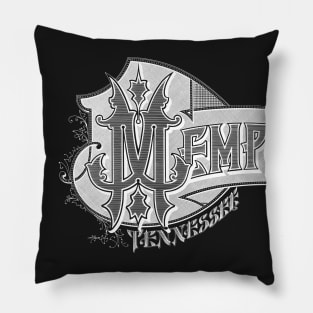 Vintage Memphis, TN Pillow