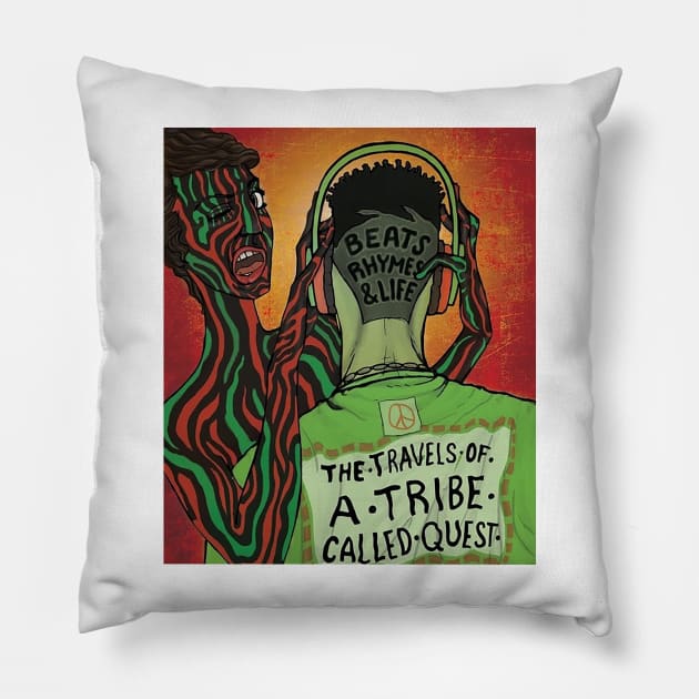 the travel of a tribe called quest Pillow by nflstr