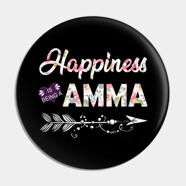 Happiness Is Being A Amma Pin by Damsin