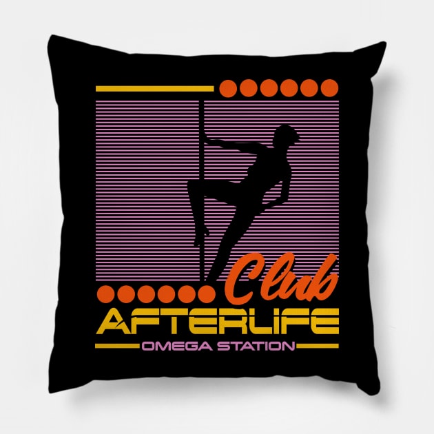 The Afterlife Club - Omega Station Pillow by Meta Cortex