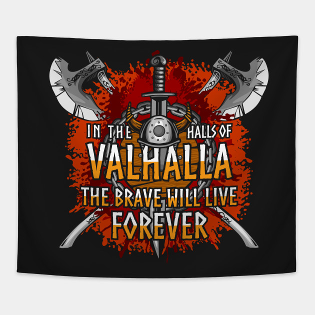 TammieLove Valhalla Viking Heaven Plaque en m/étal pour d/écoration Murale Rustique 20,3 x 30,5 cm