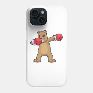 Bear as Boxer at Boxing & Hip Hop Dance Dab Phone Case