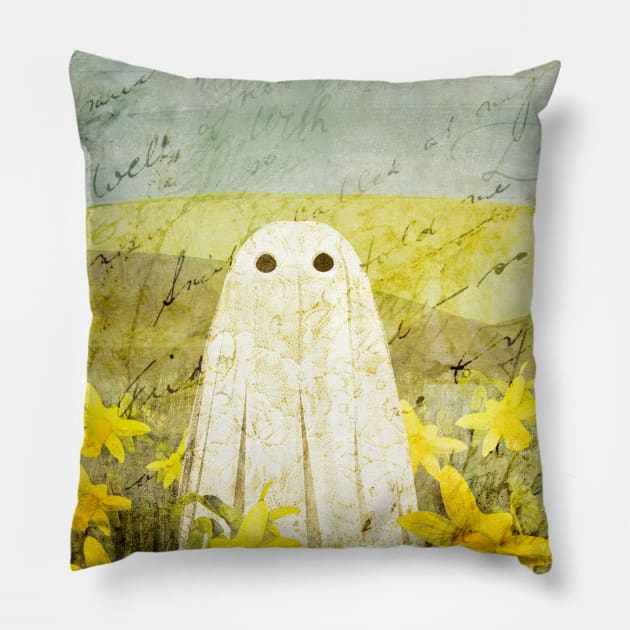 Daffodils Pillow by KatherineBlowerDesigns