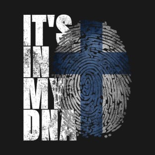 It's In My DNA Finnish Shirt Suomi Finland Flag Gifts Finn T-Shirt