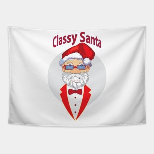 Classy Santa Tapestry