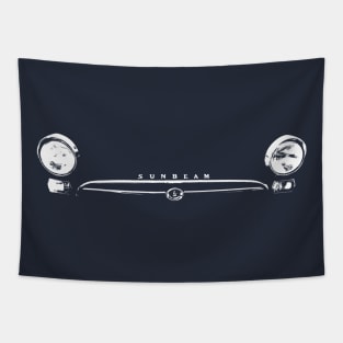 Sunbeam Alpine Tiger MkI classic 1960s British car minimalist grille white Tapestry