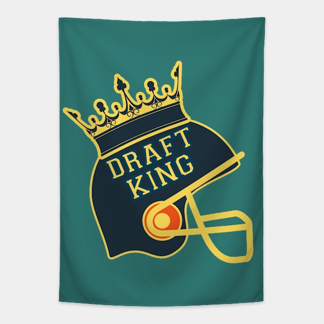 Fantasy Football.Draft King Tapestry by FullOnNostalgia