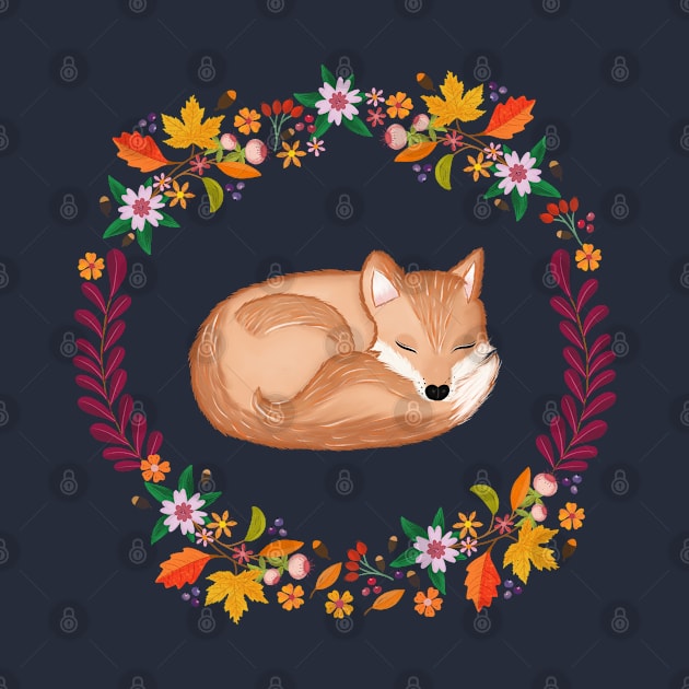 Fox in autumn by CalliLetters