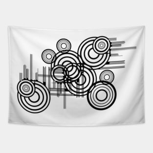 Abstract Circles Tapestry