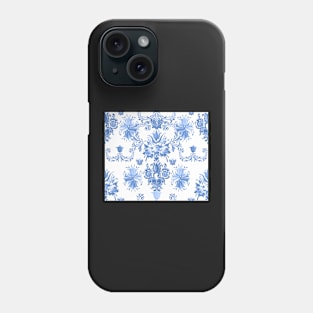 Midsummer Festival Flowers (blue) Phone Case