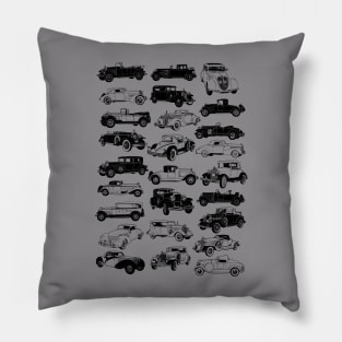 Vintage Cars Pillow