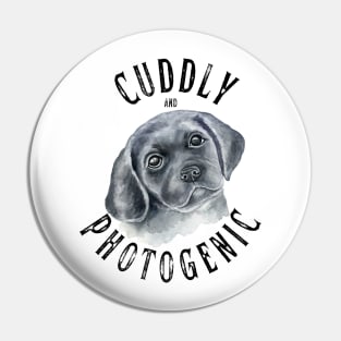 Cuddly and Photogenic Tshirt Pin