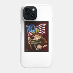 Yankee Doodle Ape Waves Flag Phone Case