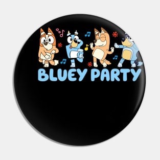 Friends And Bluey Party Vintage Cartoon Pin
