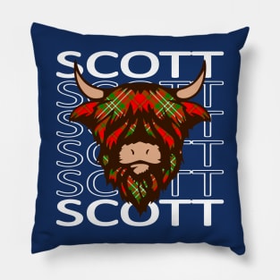 Clan Scott - Hairy Coo Pillow