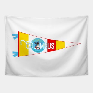 Columbus Flag Pennant Tapestry