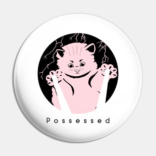 Possessed Cat Lover Pin