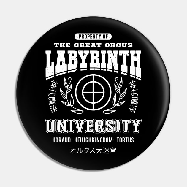 Orcus Labyrinth University Crest Pin by Lagelantee