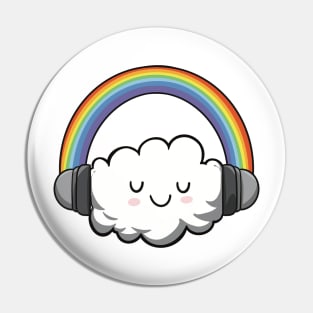 Cloudy With a Chance of Music Pin