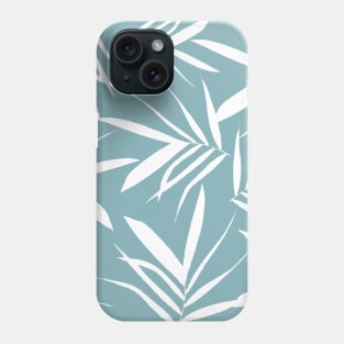 Light Blue leaves decor Phone Case