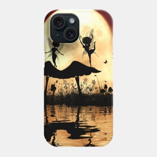 Cute little dancing fairy in the night Phone Case