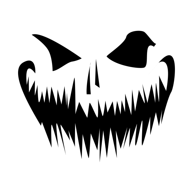 A creepy pumpkin face by Johnny_Sk3tch