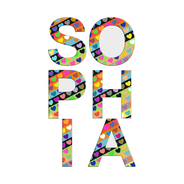 Sophia, name, typography by Furashop