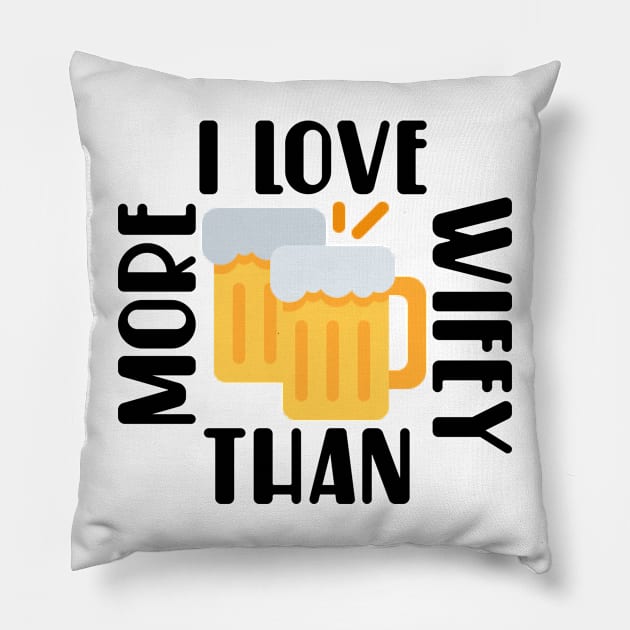 Beer love funny artwork Pillow by MICRO-X