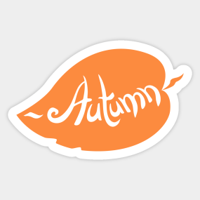 Autumn Leaf Stickers Teepublic