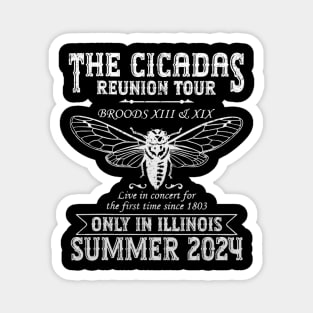 Cicada Concert Tour 2024 Illinois Cicada Broods Magnet